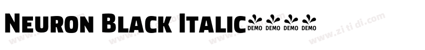 Neuron Black Italic字体转换